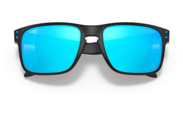 Image of Oakley OO9102 Holbrook Sunglasses - Mens, DET Matte Black Frame, Prizm Sapphire Lens, 55, OO9102-9102R2-55