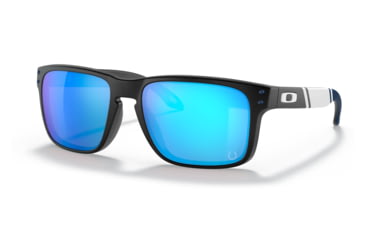 Image of Oakley OO9102 Holbrook Sunglasses - Mens, IND Matte Black Frame, Prizm Sapphire Lens, 55, OO9102-9102R5-55