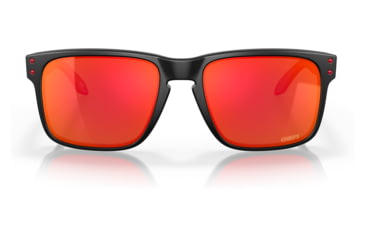 Image of Oakley OO9102 Holbrook Sunglasses - Mens, KC Matte Black Frame, Prizm Ruby Lens, 55, OO9102-9102R7-55