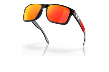 Image of Oakley OO9102 Holbrook Sunglasses - Men's, KC Matte Black Frame, Prizm Ruby Lens, 55, OO9102-9102R7-55