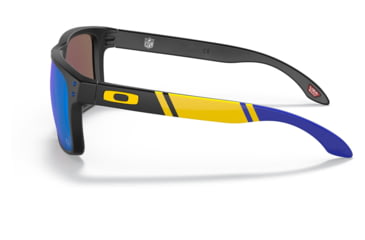 Image of Oakley OO9102 Holbrook Sunglasses - Mens, LAR Matte Black Frame, Prizm Sapphire Lens, 55, OO9102-9102R9-55