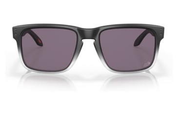 Image of Oakley OO9102 Holbrook Sunglasses - Men's, TDF Matte Black Fade Frame, Prizm Grey Lens, 55, OO9102-9102W1-55