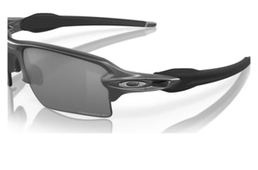 Image of Oakley OO9188 Flak 2.0 XL Sunglasses - Men's, Steel Frame, Prizm Black Polarized Lens, 59, OO9188-9188F8-59