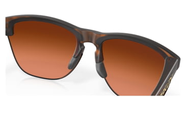 Image of Oakley OO9374 Frogskins Lite Sunglasses - Mens, Matte Brown Tortoise Frame, Prizm Brown Gradient Lens, 63, OO9374-937450-63
