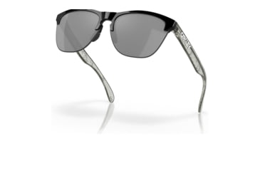 Image of Oakley OO9374 Frogskins Lite Sunglasses - Mens, Polished Black Frame, Prizm Black Lens, 63, OO9374-937448-63