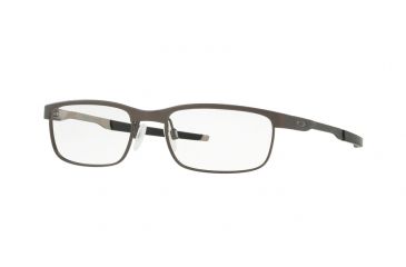 Image of Oakley Steel Plate OX3222 Eyeglass Frames 322202-52 - Powder Pewter Frame