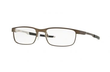 Image of Oakley Steel Plate OX3222 Eyeglass Frames 322204-54 - Powder Pewter Frame
