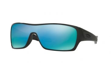 Image of Oakley TURBINE ROTOR OO9307 Sunglasses 930708-32 - Polished Black Frame, Prizm Deep Water Polarized Lenses
