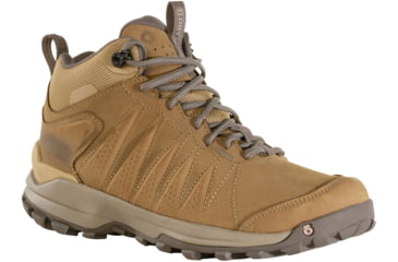 Image of Oboz Sypes Mid Leather B-Dry Hiking Shoes - Women's, Acorn, 8.5, 77102-Acorn-M-8.5