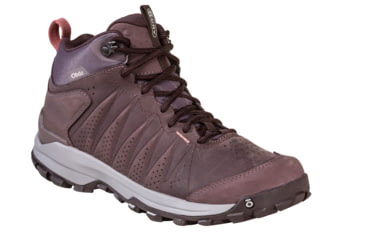 Image of Oboz Sypes Mid Leather B-DRY Hiking Shoes - Womens, Medium, Peppercorn, 7.5, 77102-PPC-7.5-Medium