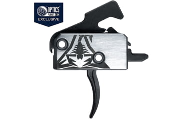 Image of OpticsPlanet Exclusive RISE Armament RA-240 Enhanced Rifle Trigger, Curved, 3.5lb Pull Weight, Anodized, Graphite, Black, RA-240-GPHT-BLK
