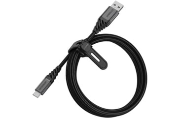 Image of OtterBox USB-C to USB-A Cable 2m, Black/Ash, 78-52665