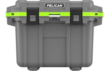 Image of Pelican IM Elite Cooler, Gray/Green, 30 QT, 30Q-1-DKGRYEGRN