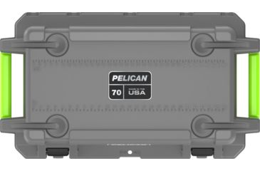 Image of Pelican IM Elite Cooler, Gray/Green, 70 QT, 70Q-1-DKGRYEGRN
