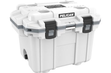Image of Pelican IM Elite Cooler, White/Gray, 30 qt 30Q-1-WHTGRY