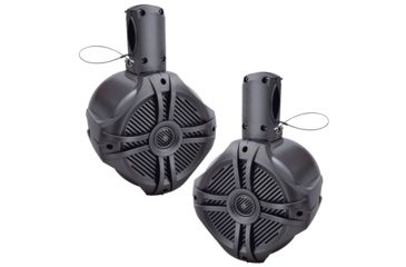 Image of Power Acoustik Marine 8in Wake Tower Speaker - Pair, Titanium MWT80T