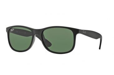 Image of Ray-Ban ANDY RB4202 Sunglasses 606971-55 - Matte Black Frame, Dark Grey Lenses