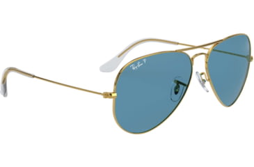 Image of Ray-Ban Aviator Large Metal Sunglasses RB3025 9196S2-55 - , Blue Lenses