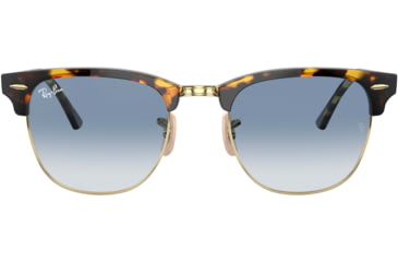 Image of Ray-Ban Clubmaster Sunglasses RB3016 13353F-49 - , Clear Gradient Blue Lenses