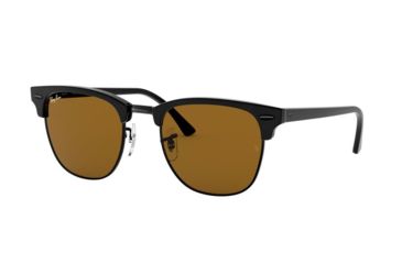 Image of Ray-Ban Clubmaster Sunglasses RB3016 W3389-49 - , Brown Lenses