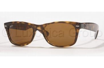 Image of Ray-Ban New Wayfarer Sunglasses, Shiny Avana Frame, Brown Lens #710-5518