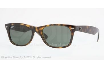 Image of Ray-Ban Wayfarer RB2132 Sunglasses 902-58 - Tortoise Frame, Crystal Green Lenses
