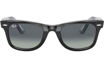 Image of Ray-Ban Original Wayfarer Sunglasses 13183A-50 - , Light Grey Gradient Blue Lenses