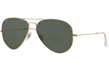 Image of Ray-Ban RB 3025 Sunglasses Styles - Arista Frame / Crystal Green 62 mm Diameter Lenses, 001-6214
