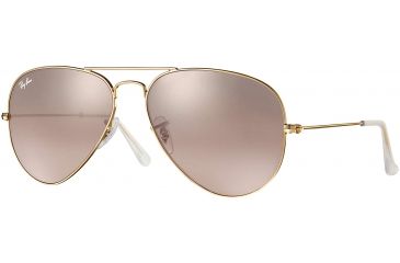 Image of Ray-Ban RB 3025 Sunglasses Styles - Arista Frame / Crystal Pink Silver Mirror 55 mm Diameter Lenses, 001-3E-5514