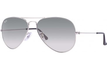 Image of Ray-Ban RB 3025 Sunglasses Styles - Silver Frame / Crystal Gray Gradient 55 mm Diameter Lenses, 003-32-5514