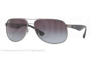 Image of Ray-Ban RB3502 Sunglasses 029/71-6114 - Matte Gunmetal Frame, Crystal Gray Gradient Lenses