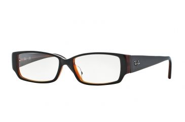 Image of Ray-Ban RX5250 Eyeglass Frames 2044-54 - Top Black On Red Havana Frame