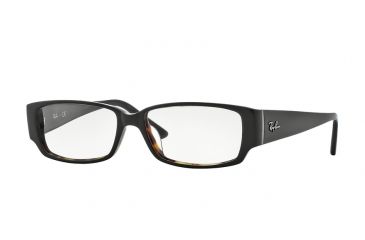Image of Ray-Ban RX5250 Eyeglass Frames 5047-54 - Black On Tortoise Frame