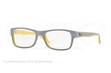 Image of Ray-Ban RX5268 Eyeglass Frames 5375-48 - Top Grey On Yellow Frame