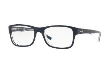 Image of Ray-Ban RX5268 Eyeglass Frames 5739-50 - Top Blue On Trasparent Frame