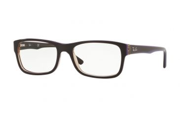 Image of Ray-Ban RX5268 Eyeglass Frames 5816-52 - Trasp Brown On Violet Frame