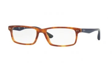 Image of Ray-Ban RX5277 Eyeglass Frames 5609-52 - Shiny Red Havana Frame