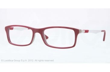 Image of Ray-Ban RX7017 Eyeglass Frames 5198-54 - Top Red On Grey Frame, Demo Lens Lenses