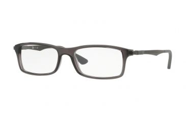 Image of Ray-Ban RX7017 Eyeglass Frames 5620-52 - Trasparent Grey Frame