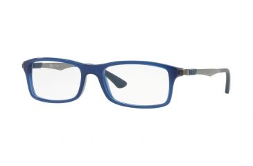 Image of Ray-Ban RX7017 Eyeglass Frames 5752-52 - Trasparent Blue Frame