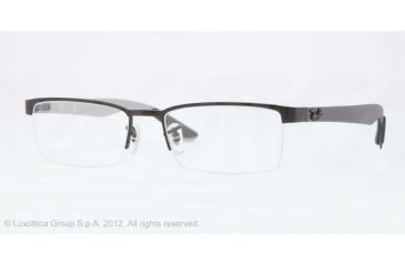 Image of Ray-Ban RX8412 Eyeglass Frames 2503-52 - Matte Black Frame, Demo Lens Lenses