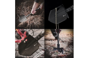 Image of Reapr TAC Survival Shovel, 4.5in, 420 Stainless Steel, Black Powdercoated, 11021