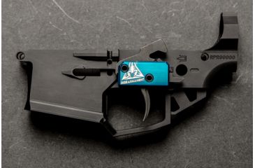 Image of OpticsPlanet Exclusive RISE Armament RA-240 Enhanced Rifle Trigger, Curved, 3.5lb Pull, Blue/Black, RA-240-ERT