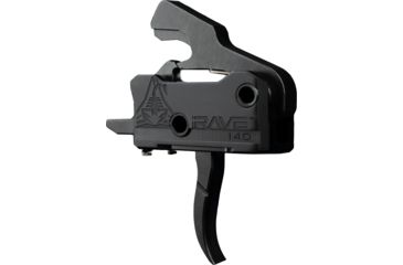 Image of RISE Armament Rave 140 Curved 3.5lb Drop-In Trigger w/ Anti Walk Pins, Black, RA-R140-AWP