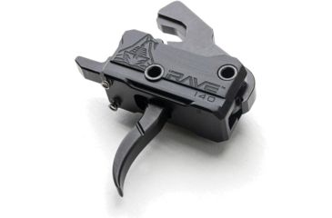 Image of RISE Armament Rave 140 Curved 3.5lb Drop-In Trigger w/ Anti Walk Pins, Black, RA-R140-AWP