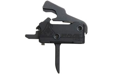 Image of RISE Armament Rave 140 Flat 3.5lb Drop-In Trigger w/ Anti Walk Pins, Black, RA-R140F-AWP
