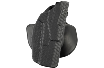 Image of Safariland Model 7378 7ts Als Concealment Paddle And Belt Loop Combo Holster, Smith &amp; Wesson M&amp;P 9 M2.0, SureFire X300U, Right, Basketweave, Black, 7378-2222-481