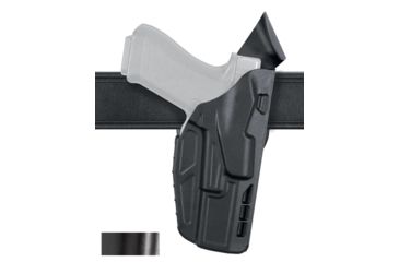 Image of Safariland Model 7390 7TS ALS Mid-Ride Level-I Duty Holster, Glock 20/21 w/ITI M3 Light, Right Hand, STX Hi-Gloss Black, 7390-3832-491