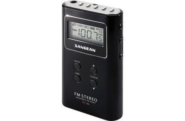Image of Sangean AM/FM Stereo Digital Tuning Pocket Radio, Black DT-180