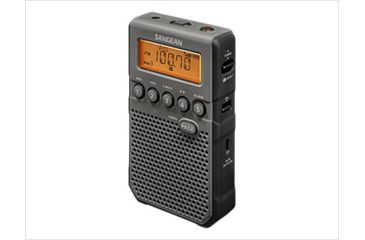 Image of Sangean AM/FM Weather Alert-Rechargeable Pocket Radio, Black, Small, SDT-800BK